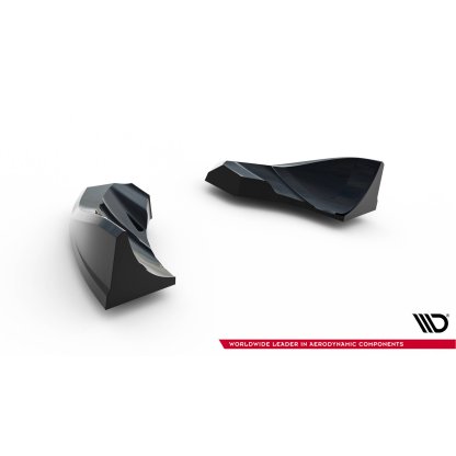 Maxton Design boční difuzory pod zadní nárazník pro Audi TT 8J Facelift, černý lesklý plast ABS, S-Line