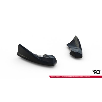 Maxton Design boční difuzory pod zadní nárazník pro Audi TT 8J Facelift, černý lesklý plast ABS, S-Line