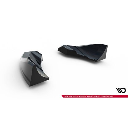 Maxton Design boční difuzory pod zadní nárazník pro Audi TT 8J Facelift, černý lesklý plast ABS, S-Line