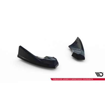 Maxton Design boční difuzory pod zadní nárazník pro Audi TT 8J Facelift, černý lesklý plast ABS, S-Line