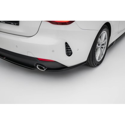 Maxton Design boční difuzory pod zadní nárazník pro BMW řada 4 G22, G22 Facelift, G23, G23 Facelift, černý lesklý plast ABS, Coupe / Cabrio