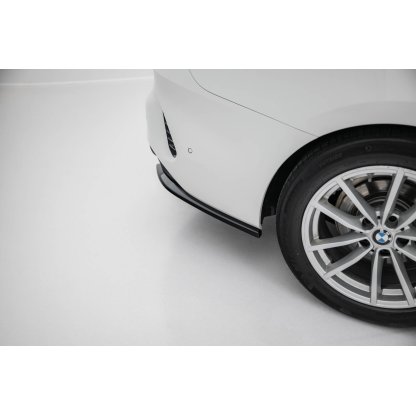 Maxton Design boční difuzory pod zadní nárazník pro BMW řada 4 G22, G22 Facelift, G23, G23 Facelift, černý lesklý plast ABS, Coupe / Cabrio