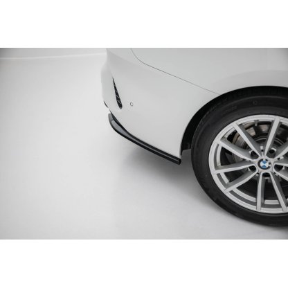 Maxton Design boční difuzory pod zadní nárazník pro BMW řada 4 G22, G22 Facelift, G23, G23 Facelift, černý lesklý plast ABS, Coupe / Cabrio