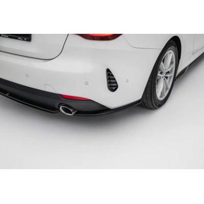 Maxton Design boční difuzory pod zadní nárazník pro BMW řada 4 G22, G22 Facelift, G23, G23 Facelift, černý lesklý plast ABS, Coupe / Cabrio