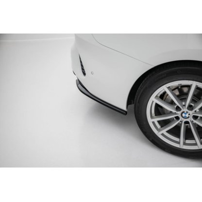Maxton Design boční difuzory pod zadní nárazník pro BMW řada 4 G22, G22 Facelift, G23, G23 Facelift, černý lesklý plast ABS, Coupe / Cabrio
