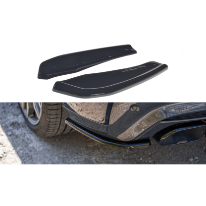 Maxton Design boční difuzory pod zadní nárazník pro BMW X4 G02, černý lesklý plast ABS