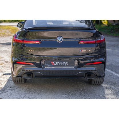 Maxton Design boční difuzory pod zadní nárazník pro BMW X4 G02, černý lesklý plast ABS