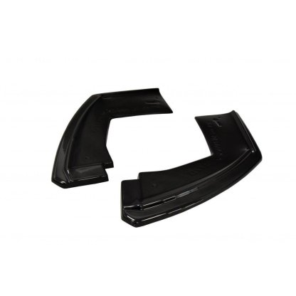 Maxton Design boční difuzory pod zadní nárazník pro BMW X6 F16, černý lesklý plast ABS, M-Pack