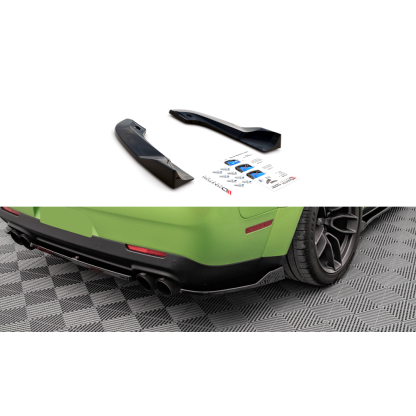 Maxton Design boční difuzory pod zadní nárazník pro Dodge Challenger MK3 SRT Hellcat Widebody, carbon-Look