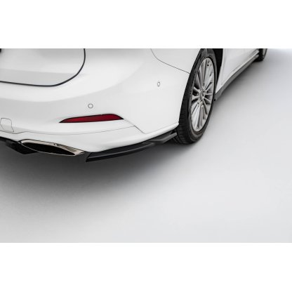 Maxton Design boční difuzory pod zadní nárazník pro Ford Focus Mk4, černý lesklý plast ABS, Vignale, Estate