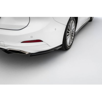 Maxton Design boční difuzory pod zadní nárazník pro Ford Focus Mk4, černý lesklý plast ABS, Vignale, Estate