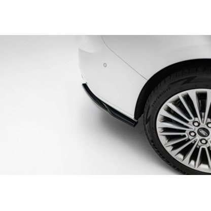 Maxton Design boční difuzory pod zadní nárazník pro Ford Focus Mk4, černý lesklý plast ABS, Vignale, Estate