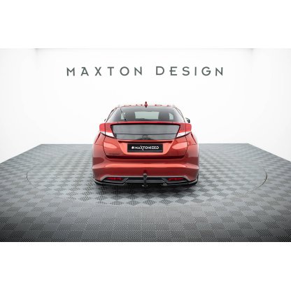 Maxton Design boční difuzory pod zadní nárazník pro Honda Civic Mk9, černý lesklý plast ABS, Hatchback