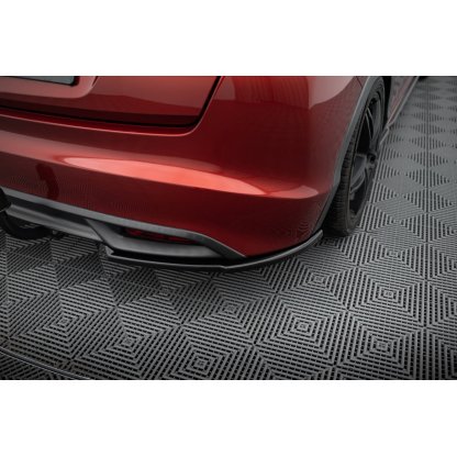Maxton Design boční difuzory pod zadní nárazník pro Honda Civic Mk9, černý lesklý plast ABS, Hatchback