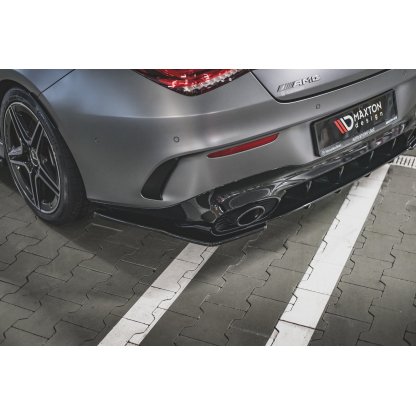 Maxton Design boční difuzory pod zadní nárazník pro Mercedes CLA C118/AMG 35, carbon-Look
