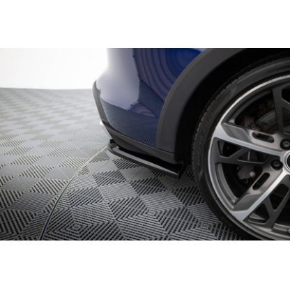 Maxton Design boční difuzory pod zadní nárazník pro Porsche Taycan 4S, černý lesklý plast ABS, Cross Turismo