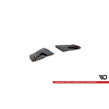 Maxton Design boční difuzory pod zadní nárazník pro Renault Clio RS Mk3, černý lesklý plast ABS