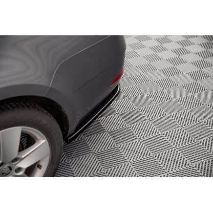 Maxton Design boční difuzory pod zadní nárazník pro Škoda Octavia Mk3 Facelift, černý lesklý plast ABS