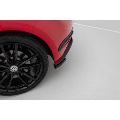 Maxton Design boční difuzory pod zadní nárazník pro Volkswagen Golf R-Line Mk7 Facelift, černý lesklý plast ABS, Hatchback / Variant