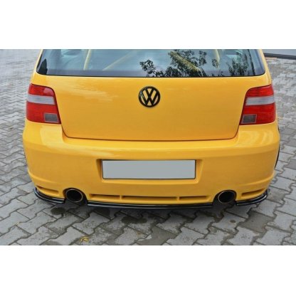 Maxton Design boční difuzory pod zadní nárazník pro Volkswagen Golf R Mk4, černý lesklý plast ABS