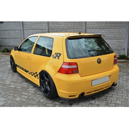 Maxton Design boční difuzory pod zadní nárazník pro Volkswagen Golf R Mk4, černý lesklý plast ABS