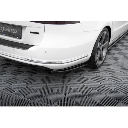 Maxton Design boční difuzory pod zadní nárazník pro Volkswagen Passat Mk7 (B7), černý lesklý plast ABS, Variant