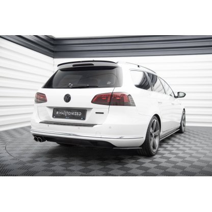 Maxton Design boční difuzory pod zadní nárazník pro Volkswagen Passat Mk7 (B7), černý lesklý plast ABS, Variant