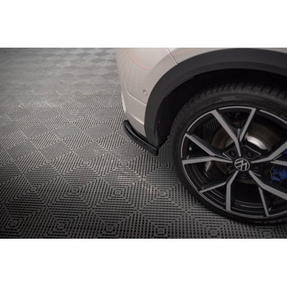 Maxton Design boční difuzory pod zadní nárazník pro Volkswagen T-roc R Mk1, černý lesklý plast ABS, vč. R-Line