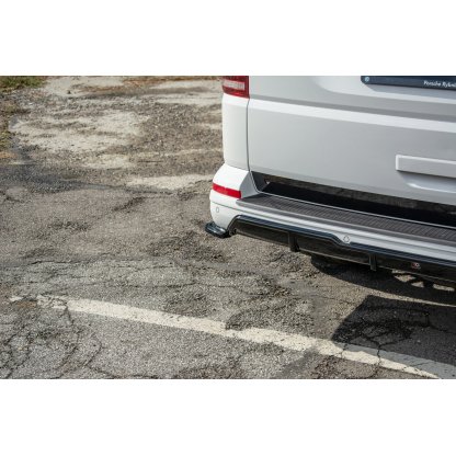 Maxton Design boční difuzory pod zadní nárazník pro Volkswagen T6, černý lesklý plast ABS