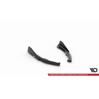Maxton Design boční difuzory pod zadní nárazník s křidélky ver.2 pro BMW řada 2 G42 M240i, černý lesklý plast ABS