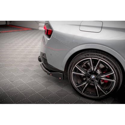 Maxton Design boční difuzory pod zadní nárazník s křidélky ver.2 pro BMW řada 2 G42 M240i, plast ABS bez povrchové úpravy