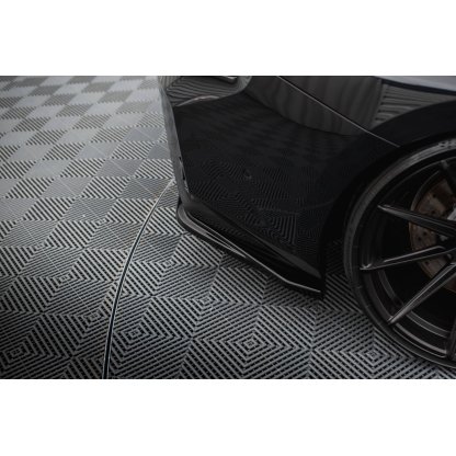 Maxton Design boční difuzory pod zadní nárazník v.5 pro BMW M2 G87, černý lesklý plast ABS