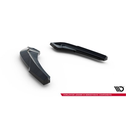 Maxton Design boční difuzory pod zadní nárazník v.5 pro BMW řada 1 F20- F21 Facelift, černý lesklý plast ABS, M-Pack/M140i