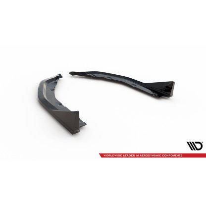 Maxton Design boční difuzory pod zadní nárazník v.6 csl look pro BMW M3 G80, černý lesklý plast ABS