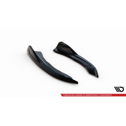 Maxton Design boční difuzory pod zadní nárazník v.6 pro BMW řada 4 G22, G22 Facelift, G23, G23 Facelift, černý lesklý plast ABS
