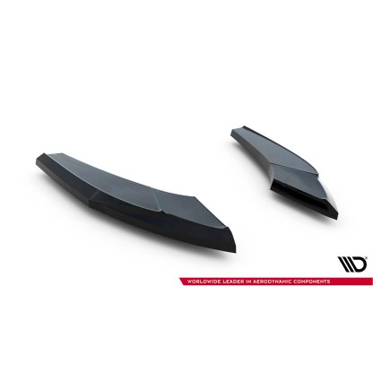 Maxton Design boční difuzory pod zadní nárazník ver.1 pro Audi S3 8Y Facelift, černý lesklý plast ABS