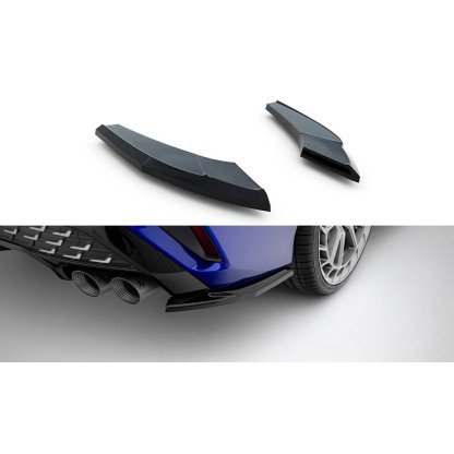Maxton Design boční difuzory pod zadní nárazník ver.1 pro Audi S3 8Y Facelift, černý lesklý plast ABS