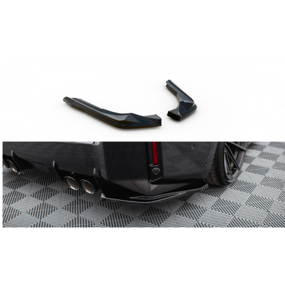 Maxton Design boční difuzory pod zadní nárazník ver.1 pro BMW M2 G87, černý lesklý plast ABS