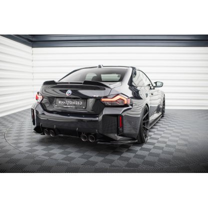 Maxton Design boční difuzory pod zadní nárazník ver.1 pro BMW M2 G87, černý lesklý plast ABS