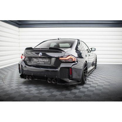 Maxton Design boční difuzory pod zadní nárazník ver.1 pro BMW M2 G87, černý lesklý plast ABS