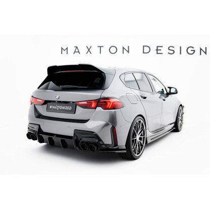 Maxton Design boční difuzory pod zadní nárazník ver.1 pro BMW řada 1 F70, černý lesklý plast ABS, M135i