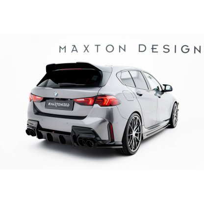 Maxton Design boční difuzory pod zadní nárazník ver.1 pro BMW řada 1 F70, černý lesklý plast ABS, M135i