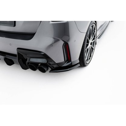 Maxton Design boční difuzory pod zadní nárazník ver.1 pro BMW řada 1 F70, černý lesklý plast ABS, M135i