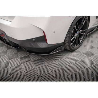 Maxton Design boční difuzory pod zadní nárazník ver.1 pro BMW řada 2 G42 M-Pack, černý lesklý plast ABS