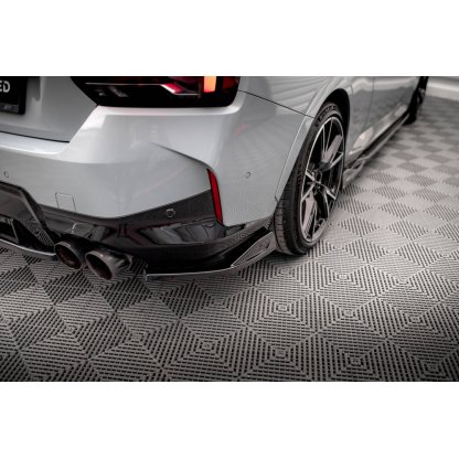 Maxton Design boční difuzory pod zadní nárazník ver.1 pro BMW řada 2 G42 M240i, černý lesklý plast ABS