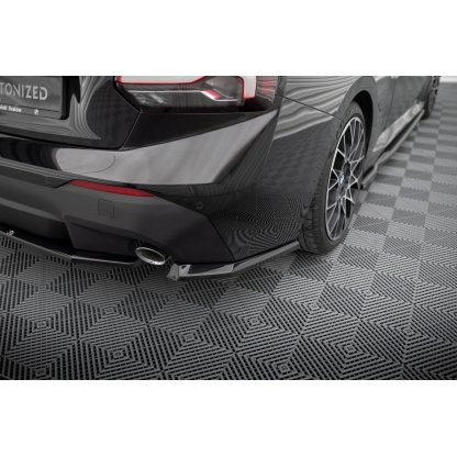 Maxton Design boční difuzory pod zadní nárazník ver.1 pro BMW řada 2 G42 Standard, černý lesklý plast ABS