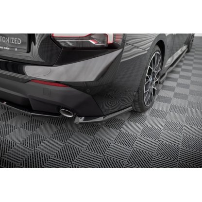 Maxton Design boční difuzory pod zadní nárazník ver.1 pro BMW řada 2 G42 Standard, černý lesklý plast ABS