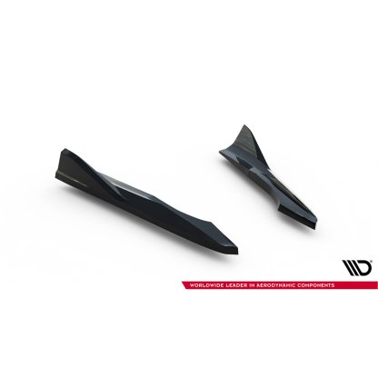Maxton Design boční difuzory pod zadní nárazník ver.2 pro Audi A3 8V FL, černý lesklý plast ABS, Sedan
