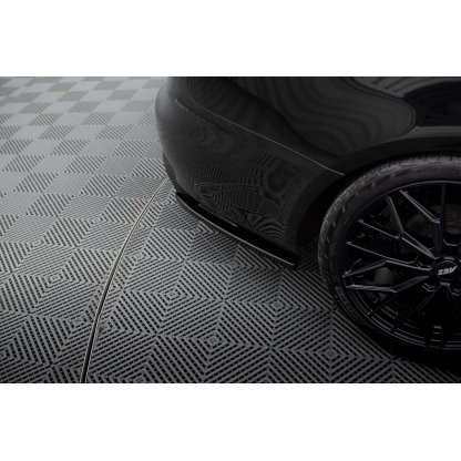 Maxton Design boční difuzory pod zadní nárazník ver.2 pro Audi A4 B8, černý lesklý plast ABS, Sedan / Avant