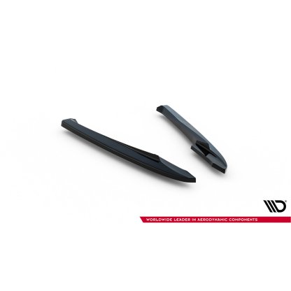 Maxton Design boční difuzory pod zadní nárazník ver.2 pro Audi A4 B8, černý lesklý plast ABS, Sedan / Avant